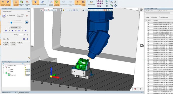 Exemplo de programação feita em software CAM